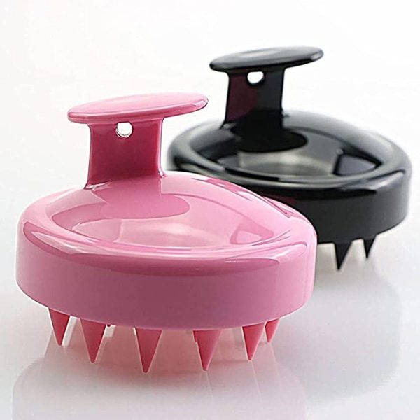 Hair Scrubber With Soft  Bristles For All Type Of Hairs ( Random Color )