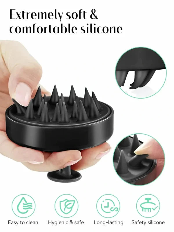 Hair Scrubber With Soft  Bristles For All Type Of Hairs ( Random Color )
