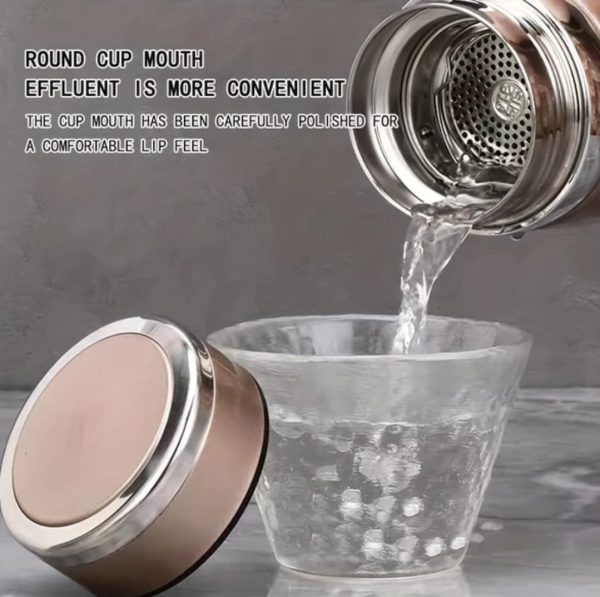 Large Capacity Stainless Steel Thermos Bottle – Hot & Cold Vacuum Flask Water Bottle 100 ml (random Color)
