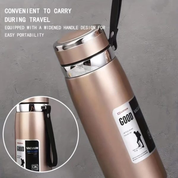 Large Capacity Stainless Steel Thermos Bottle – Hot & Cold Vacuum Flask Water Bottle 100 ml (random Color)