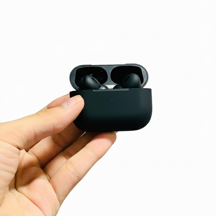 Apple Pro 2 BT Earbuds – Wireless Earphones with Buzzer, Volume Control & Wireless Charging Case