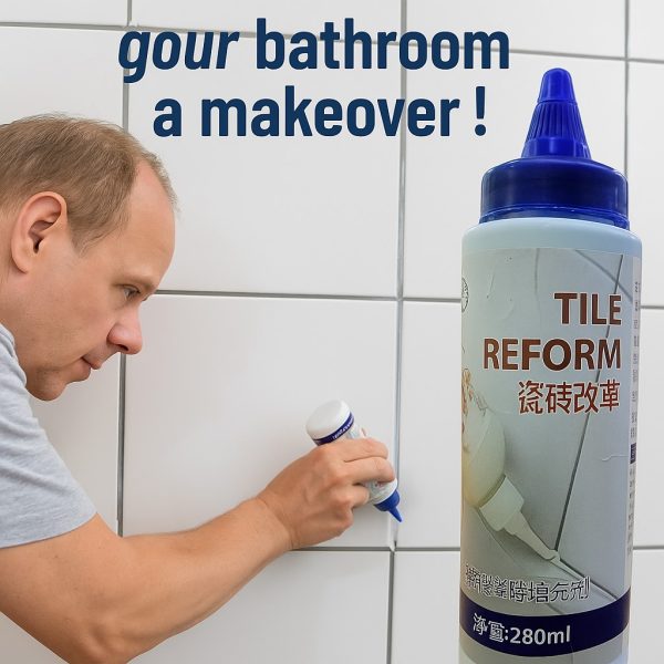 Tile Reform Glue Tiles Gap Filler Agent | Waterproof Grout Sealant Adhesive Adhesive (280ml)