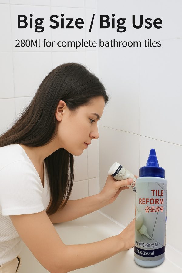 Tile Reform Glue Tiles Gap Filler Agent | Waterproof Grout Sealant Adhesive Adhesive (280ml)