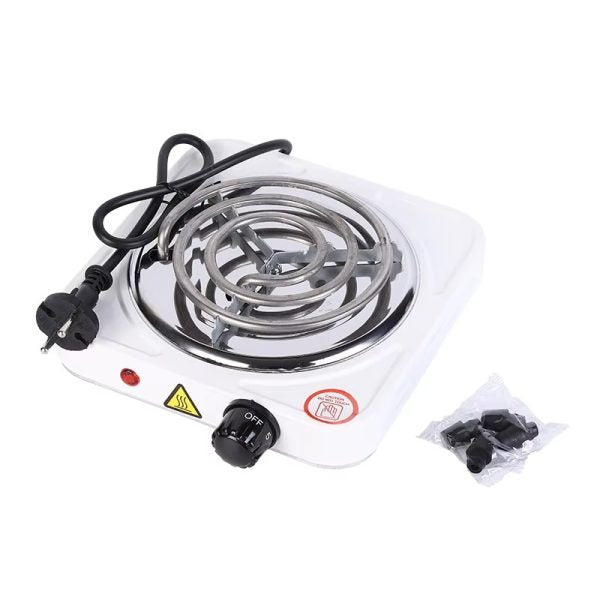 Electric Stove For Cooking – Hot Plate Heat Up In Just 2 Mins – Easy To Clean -metal Body (Random Color )