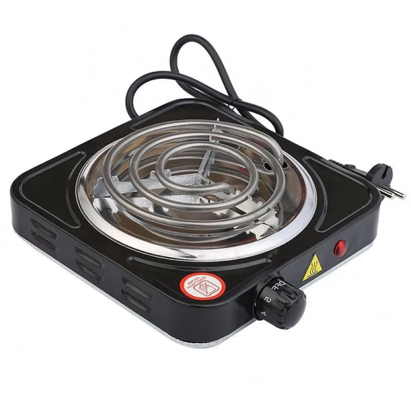 Electric Stove For Cooking – Hot Plate Heat Up In Just 2 Mins – Easy To Clean -metal Body (Random Color )