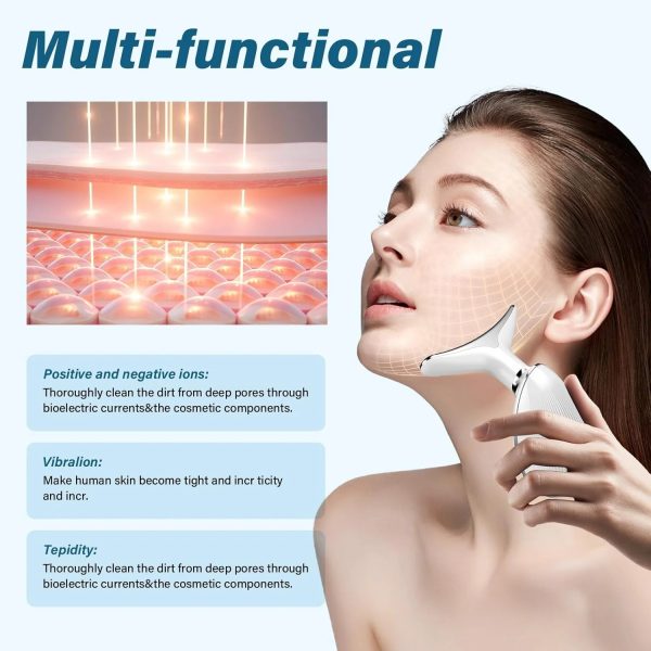 Massager Intense Pulsed Light Wrinkles Reducing Instrument – Anti Ageing & Reduces Puffiness | Face Massager For Fine Line & Wrinkles – Random Color
