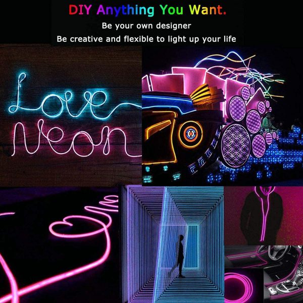 Flexible Led Neon Strip Light –multi Colors Diy, Party, Garden, And Indoor/outdoor Decoration