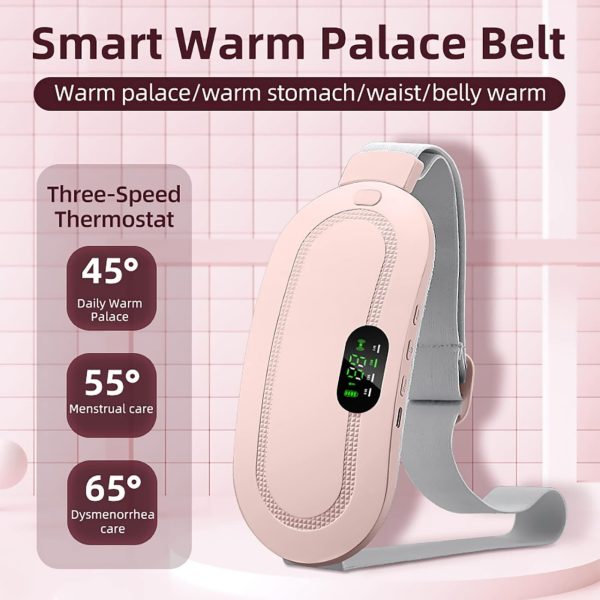 Heating Pad Women Period Pain Cramp Relief Belt -portable Menstrual Heating Pad, Heated Belly Belt For Menstrual Cramp Relief With 3 Heat Levels And 4 Modes, Electric Belt Massage For Women And Girls – Electric Massager Machine For Women
