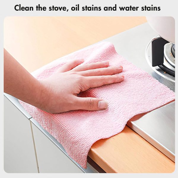 Microfiber Cleaning Cloths – 10-piece Reusable Tissue Box For Dusting, Polishing & Household Cleaning – Micro Fiber Tissues – Cleaning Cloth