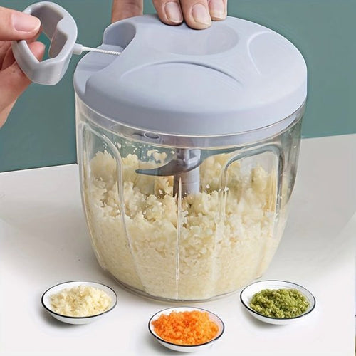 ( Nw000432 ) Hand Pulled Multipurpose Chopper & Cutter | Rope Pulled Chopper Multifunctional Meat Grinder, Vegetable Cutter (Random Color)