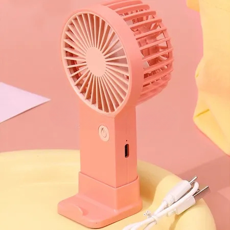 Portable Mini Rechargeable Fan – Single Speed Air Cooler For Summer Use (Random Colors)