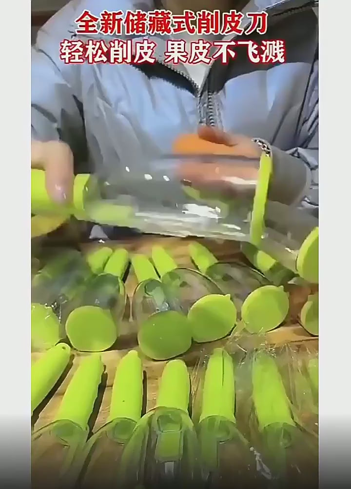 Stainless Steel Multifunctional Vegetable Fruit Peeler With Storage Box –  carrot Peeler Stainless – Veggie Peeler Kitchen Gadgets – Potatoes Cucumber Vegetables Carrot Peeler ( Random Color )