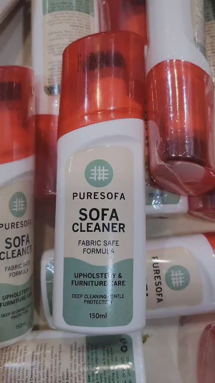 Puresofa | Sofa Cleaner Spray | Upholstery & Fabric Safe | Deep Cleaning | Stain Remover | Fast Dry | Pleasant Scent | 150ml