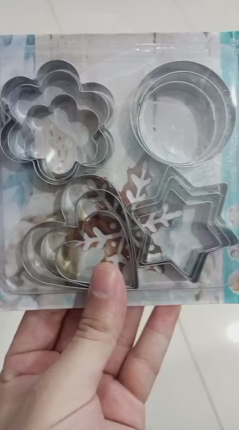 12-piece Stainless Steel Cookie Cutter Set – Diy Baking Molds In Star, Heart & Various Shapes – Multi-purpose Kitchen Tools For Cookies, Cakes, Fried Eggs & More