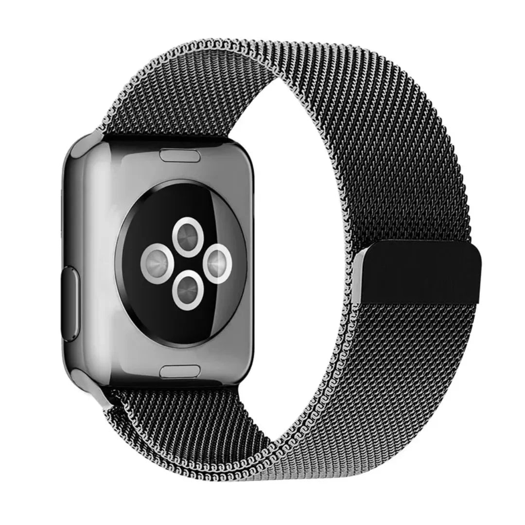 Apple Watch Milanese Magnetic Loop Strap – Stainless Steel Mesh Band | Elegant, Adjustable & Secure Fit