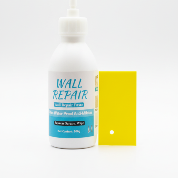 Wall Repair Paste 200gm – White Waterproof Crack Filler With Scraper, Wall Putty & Hole Mending Agent For Damaged Walls And Joints